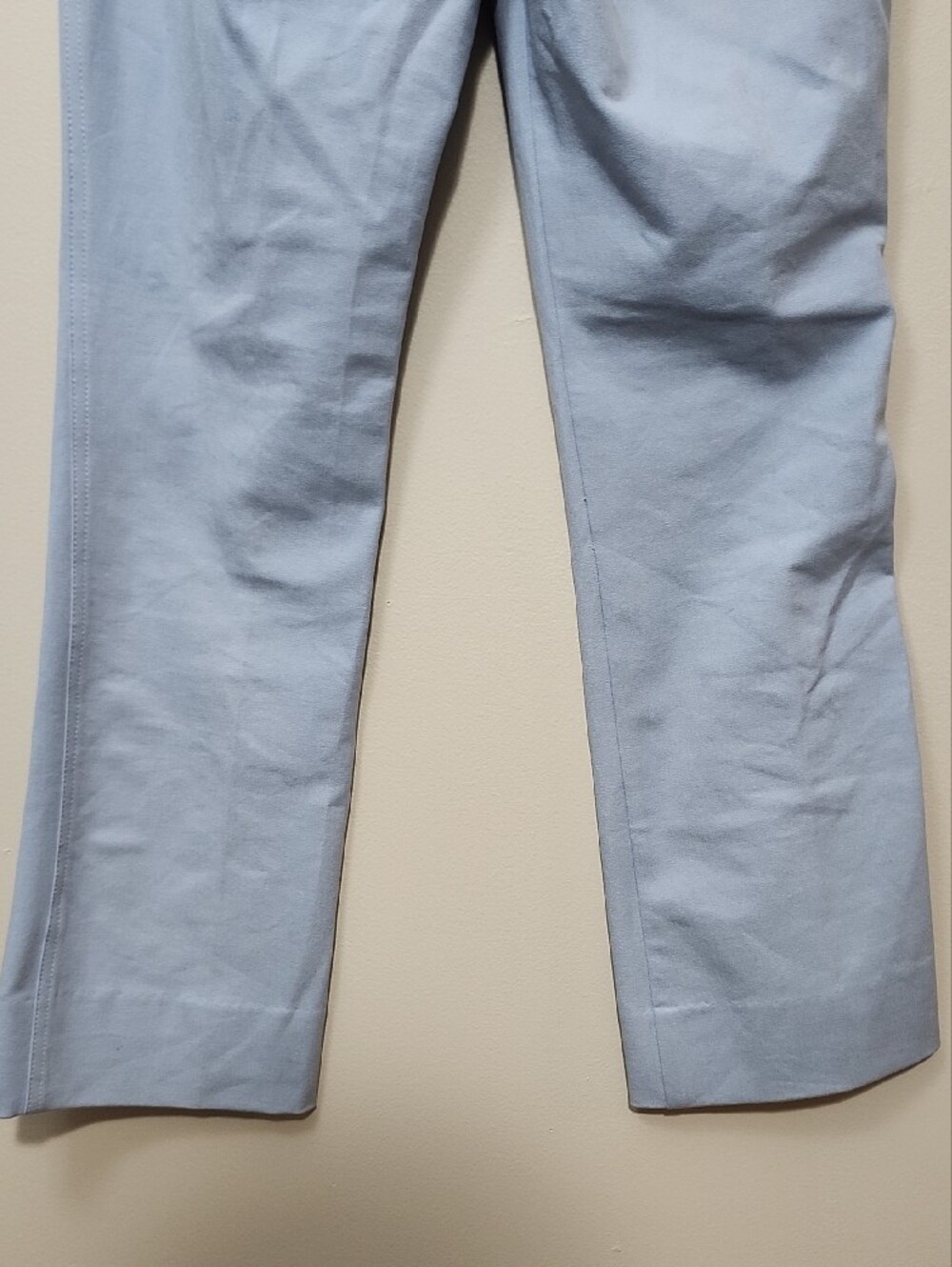 Derek Lam 10 Crosby Robertson Crop Flare Sailor Pants Powder Blue Gold Button 2 - Picture 10 of 13